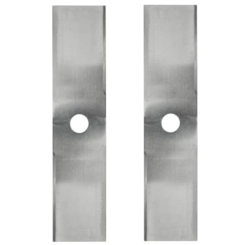HASTHIP® 2 Pcs Metal Lawn Mower Saw Blades 12 inches Straight-edge Replacement HASTHIP® 2 Pcs Metal Lawn Mower Saw Blades 12 inches Straight-edge Replacement